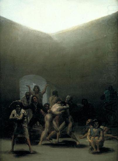 Courtyard with Lunatics or Yard with Madmen, by Francisco de Goya,, Francisco de Goya